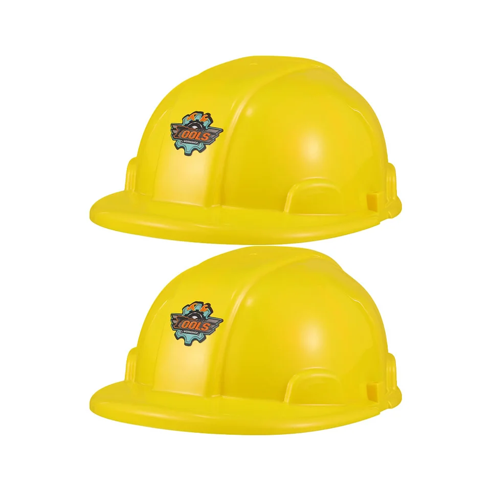 2 počítače pracovník klobúk Nástroj detské detské oblečenie hardhat plastová čiapka Construction Party