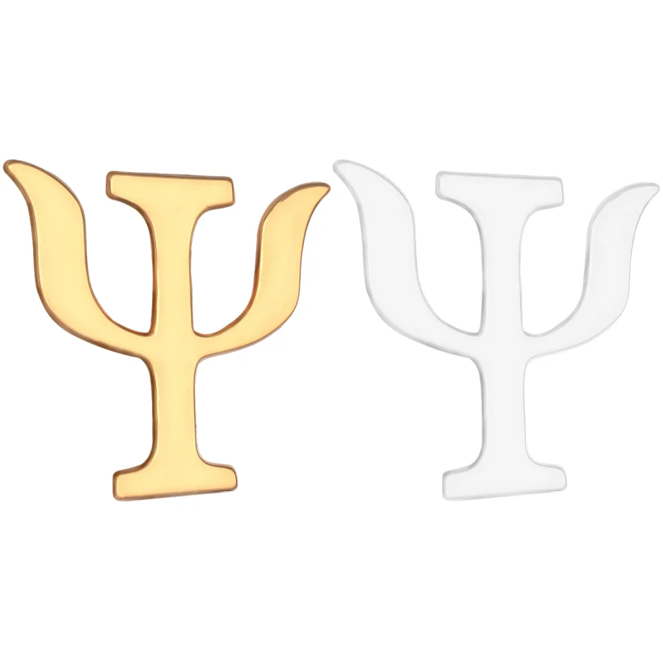 2 počítače psychológia brošňa Pin Pin Oznaky klopa Pins Greek Letter Artificial zliatiny Darčeky pre ženy