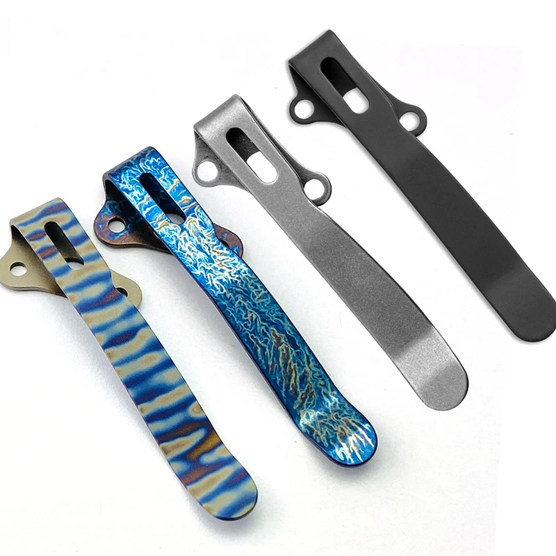 2 počítače titány zliatiny Titán zliatiny vrecka Klipka Klipka Deep Carry Clamp Clip pre Demko AD20/20,5
