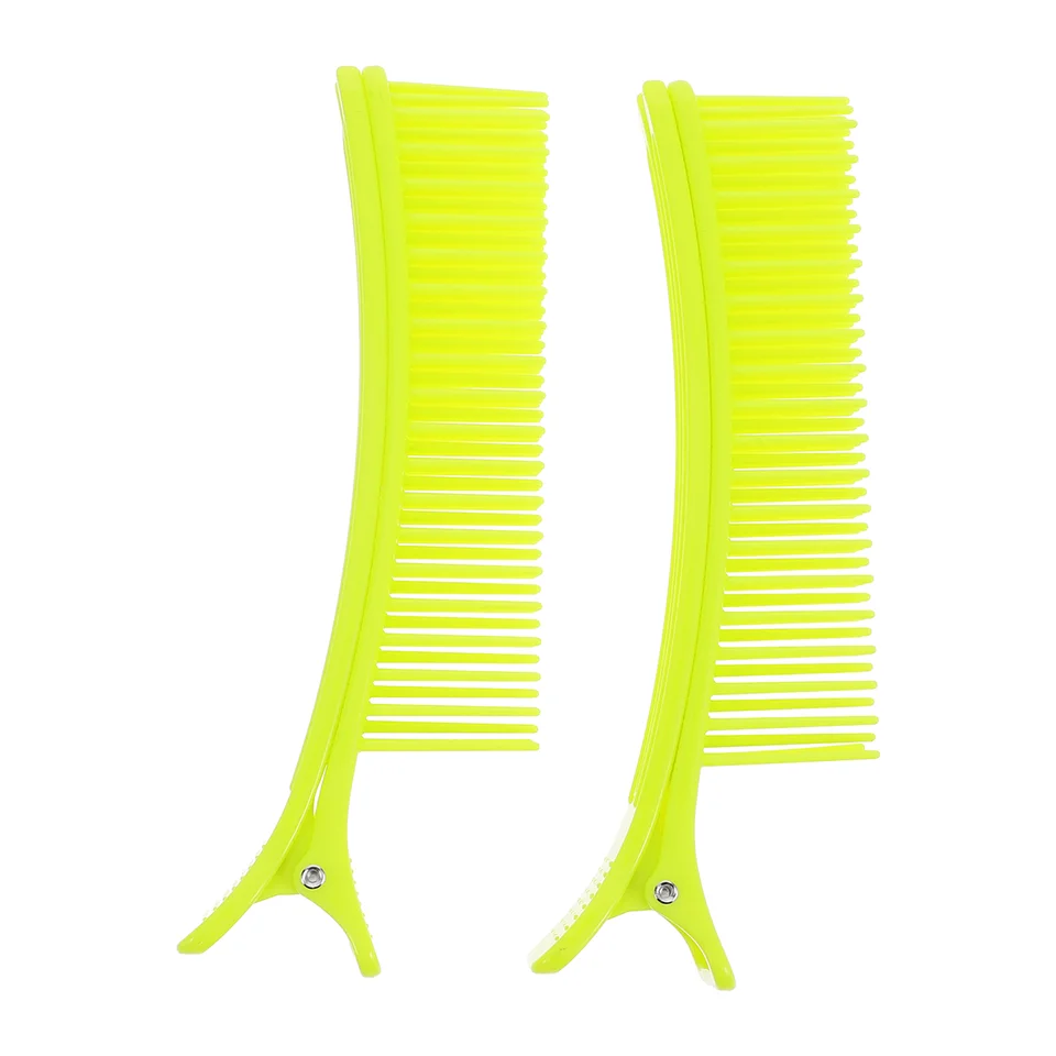 2 počítače vlasové sponky s hrebeňom žien Crimper Tool Barrettes for Green Secreing Man Razors