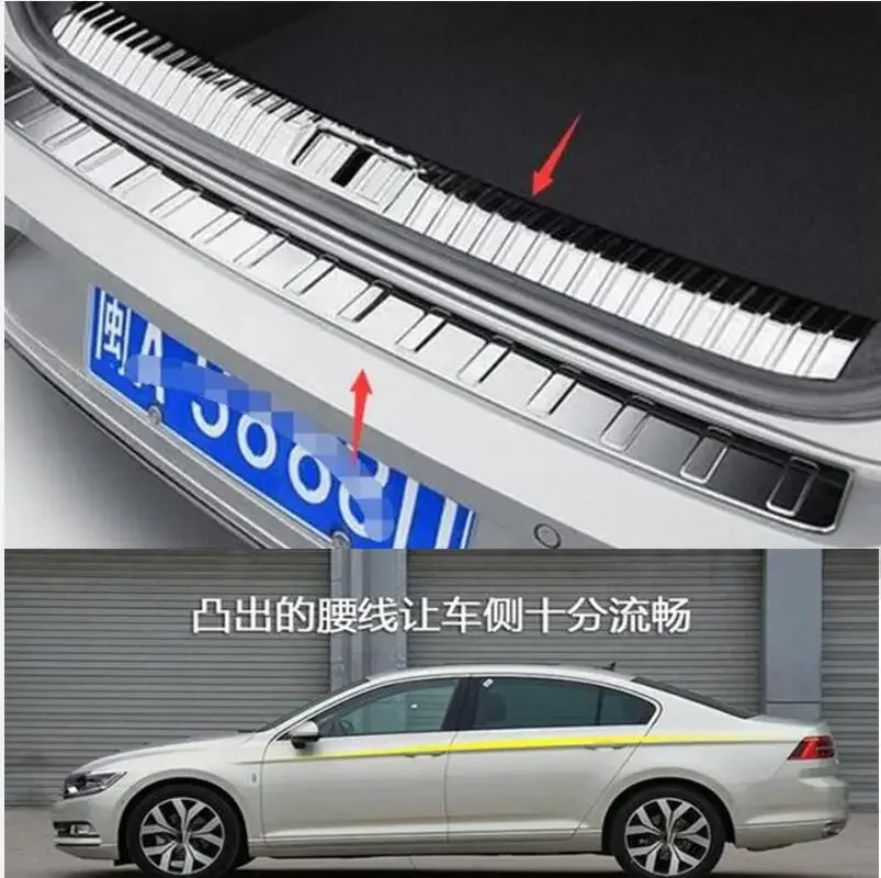 2 počítače za rok 2017 2018 2019 2020 21 pre Volkswagen Passat B8 4DOORS VOJNA VOJNA ZADNÉ BUMPER ORIKOVANIE SILL CRAIN PLATKA