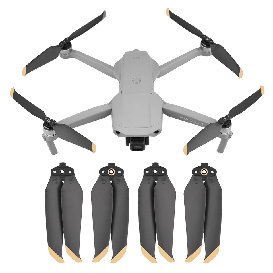 2 páry 7238f Vrtulárové rekvizity pre DJI Mavic Air 2/2S Rýchlo uvoľňovacie čepele pre DJi Mavic Air 2/2S DRONE ACTIONTHANION