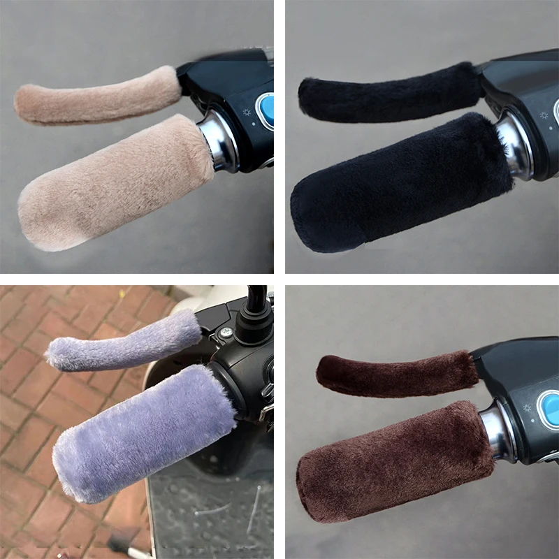 2 páry pohodlie plyšová rukavica rukavice Motocyklová rukoväť zimná teplá rukoväť Univerzálny bicykel rukou ohrievač ruky