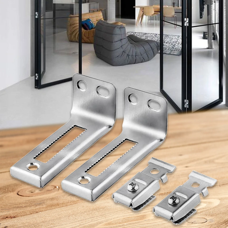 2 Sada Set Bifold Dvery Opravy Súprava Súprava Svalitná prevádzka Bi Fold Closet Dvere Hardware Opravy súpravy na viacúčelové bifold dvere Príslušenstvo