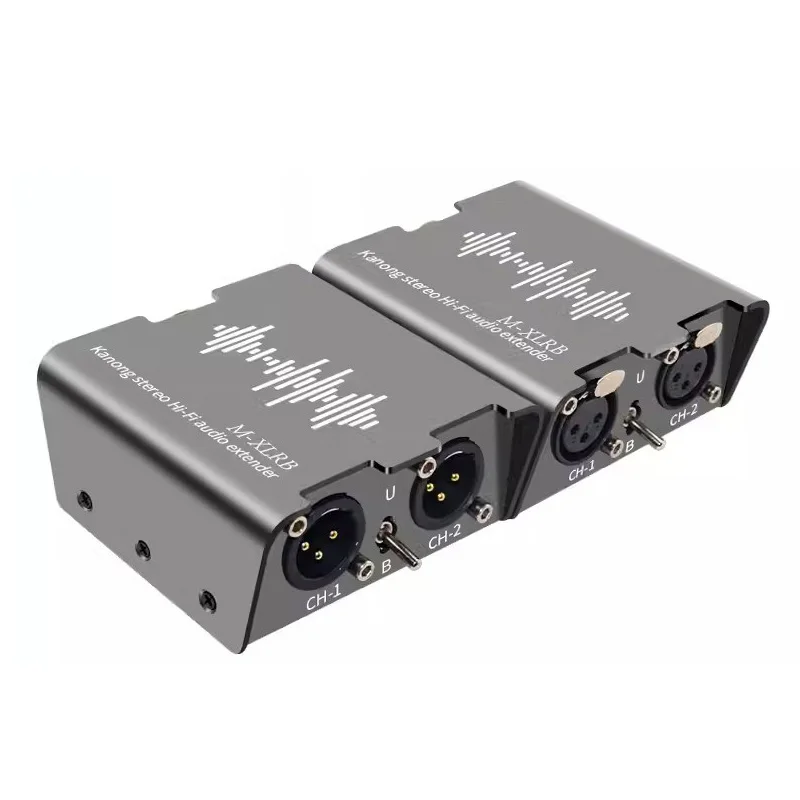 2 -spôsob, ako XLR Audio Extender Over Cat5/Cat6 kábel 200 m, samec XLR MIC do ženského zvukového vysielača a súpravy prijímača pre zosilňovač zosilňovača