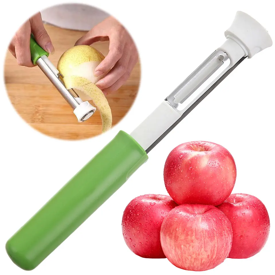 2 v 1 Apple Peeler Teleskopická z nehrdzavejúcej ocele Apple Remover Remover Apple Coring Tool Remover pre domácu kuchyňu