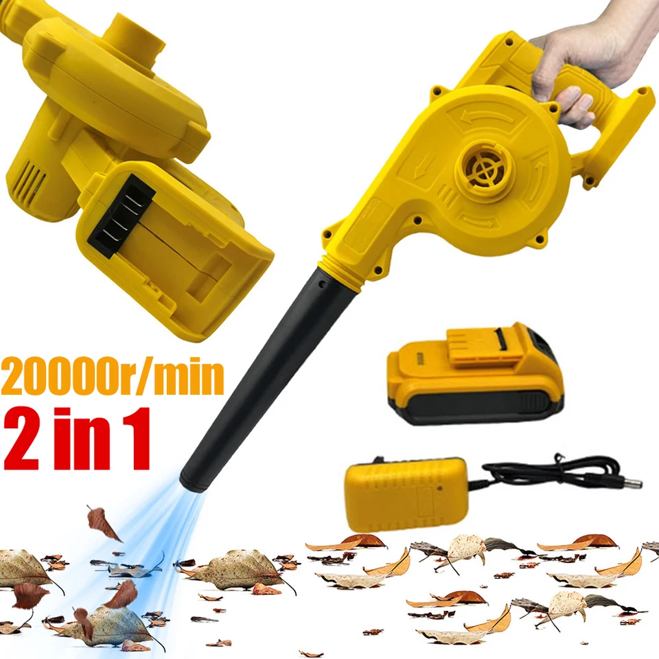 2 v 1 bezdrôtový vzduchový dúchadlo a vysávač pre Dewalt 18V 20V 20V Elektrický prachový počítačový zberací počítač LEAF DUSTER Elektronické náradie
