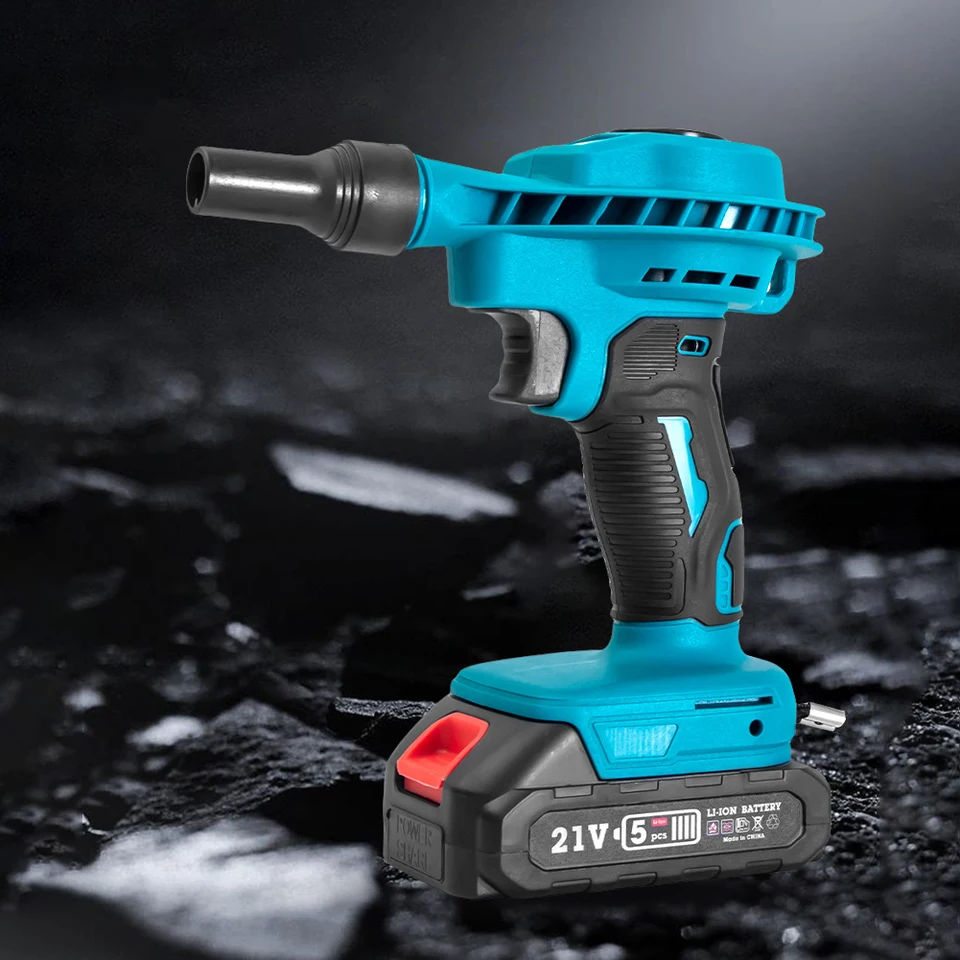 2 v 1 bezdrôtový výkonný vzduchový dúchadlo Nabíjateľný prenosný čistý inflátor Ventilátor počítača Dust Battery Air Blaster Jet Blower