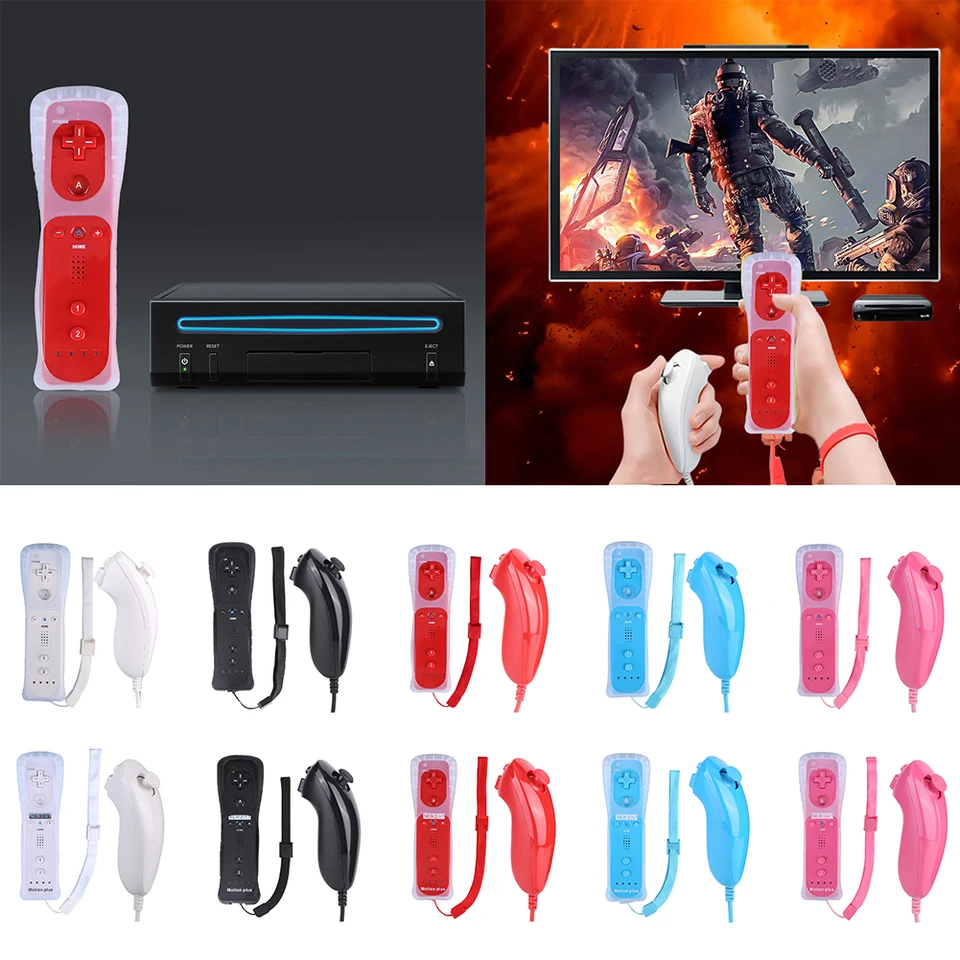 2 v 1 diaľkovom ovládači diaľkového a nunchuck