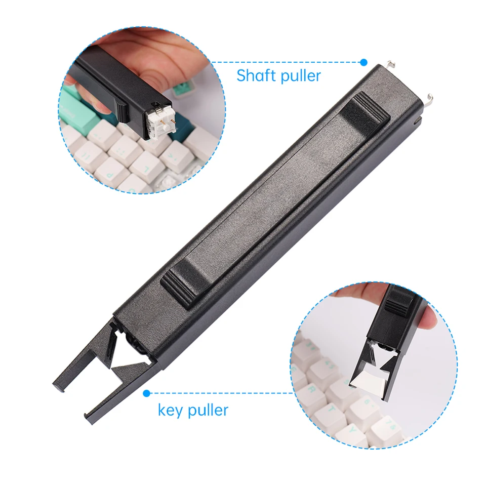 2 v 1 Hot Swap Key sťahovača Keycap Adjuster prenosný prepínač Remover na opravu mechanickej akcie klávesnice DIY Čistiaci nástroj