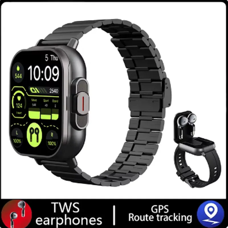 2 v 1 inteligentné hodinky so slúchadlami Pánske hodinky 2 palcové srdcové frekvencie BT volajte NFC Pedometer pre Oppo F9 Pro Infinix Zero X LG V40 TH