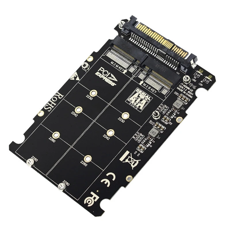 2 v 1 m.2 NVME SATA U2PCB M.2 NVME SSD KEY M Kľúč B SSD až U.2 SFF-8639 Adapter PCIE M2 Časti prevodníka