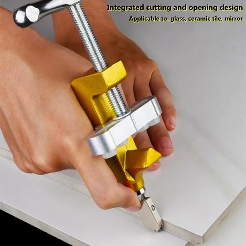 2 v 1 sklenená keramická dlaždica s nožom s nožom Diamond Diamond Roller Glass Cutting strih stroj na otvárač Otvárača náradia