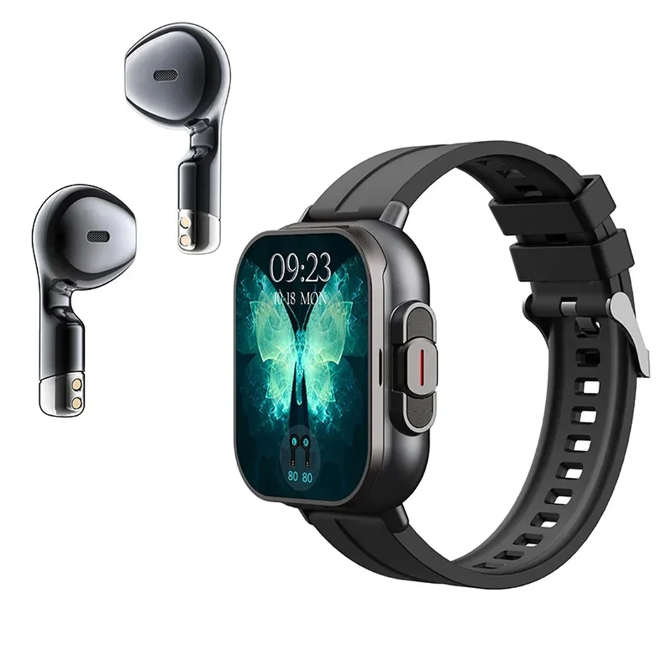 2 v 1 Smartwatch D8 Sports Watch Bluetooth Headset Calling Watch Men Health Monitorovanie Ženy Zápasové hodinky s uši