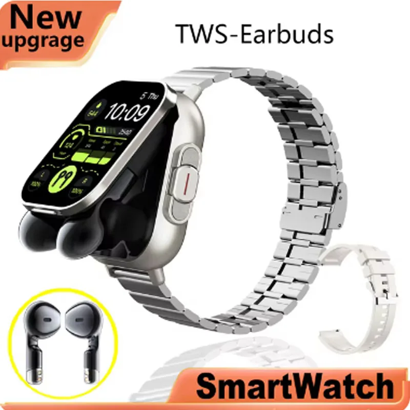 2-v-1 Smartwatch s ušnými púčikmi pre Huawei Vychutnajte si 6S Tecno Phantom Men 2 palcový náramok.