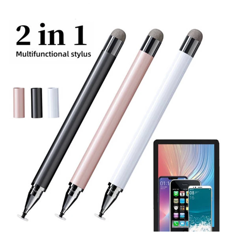 2 v 1 univerzálne pero pero pre iPad Android Tablet Mobile Accessories Kreslenie tabletu kapacitné dotykové pero