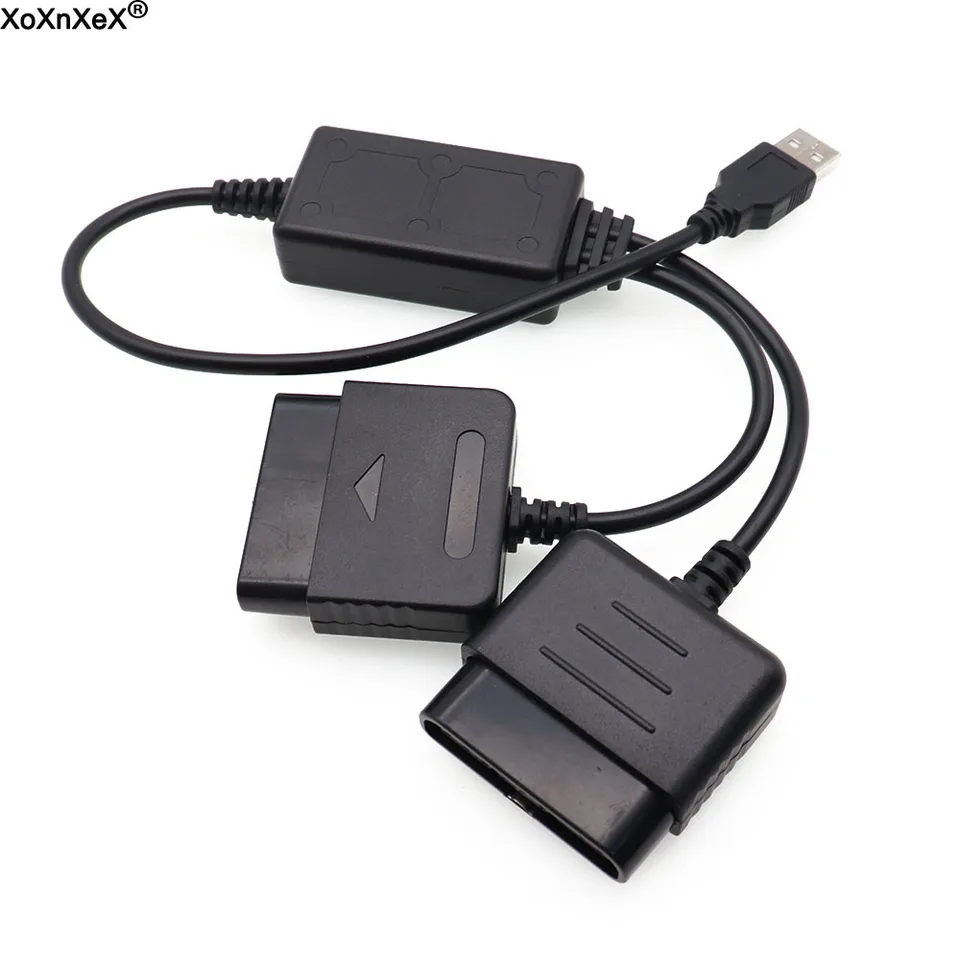 2 v 1 USB Adapter Converter Cable pre herný ovládač pre PS2 pre PS3 PC PC Video Gaming Adapter Adapter Adapter Adapter