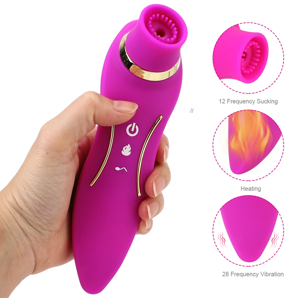 2 V 1 zahrievanie vagínovej stimulácie Vibračné dildo klitoris bradavky vibrátor Vibrátor duálne hračky hlavy sexuálne hračky pre ženy Silné sanie ženy
