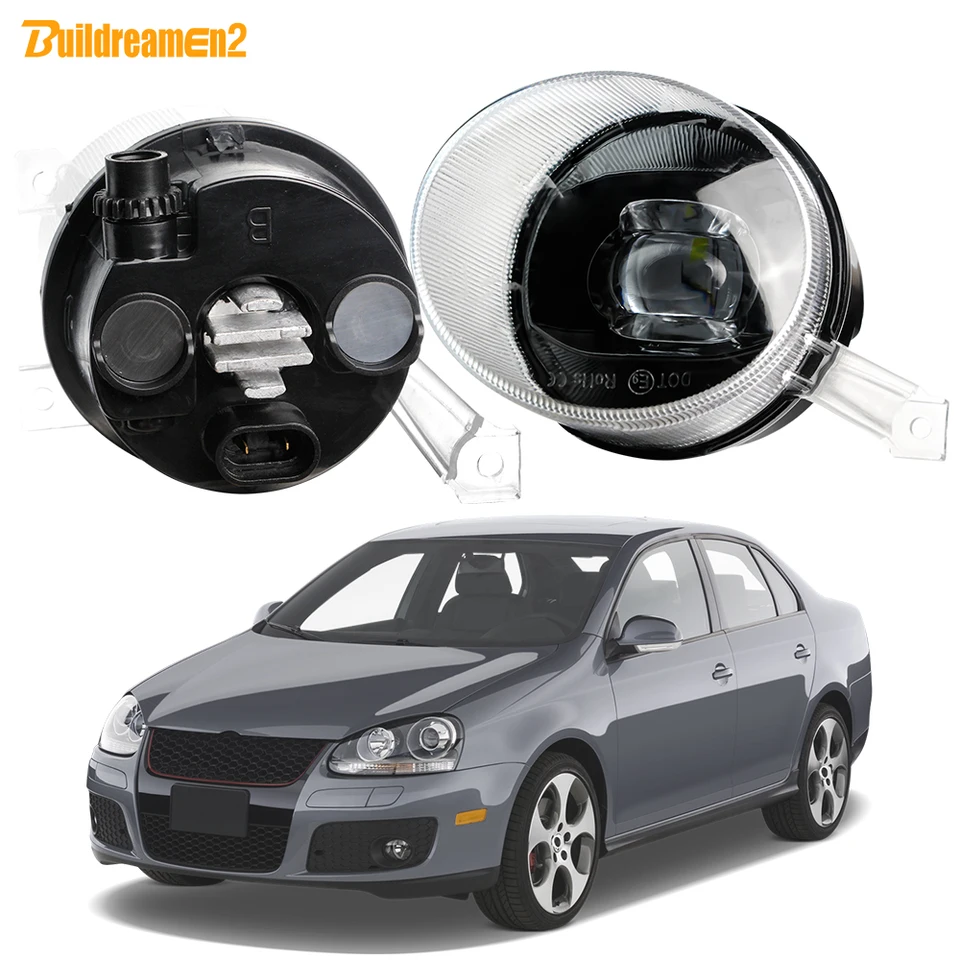 2 x 30W 8000lm LED hmlové svetlo nastaviteľné bez chybovej hmlovej lampy pre Volkswagen VW Jetta A5 Mk5 (1K) 2005 2006 2007 2008 2008 2009 2010