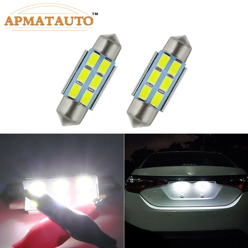 2 x 36 mm Žiadna chyba Licencia LIGHT LED žiarovky C5W Biela pre Renault Megane II Renault, Scenic, Fluence, Laguna atď.