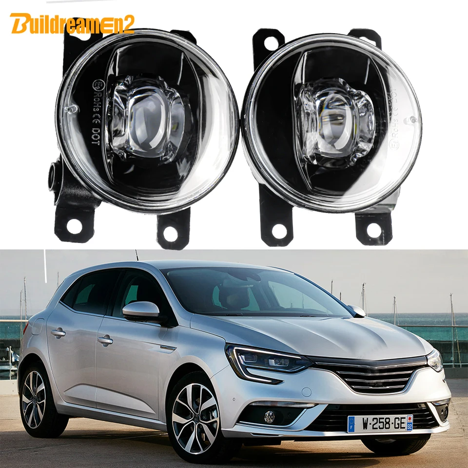 2 x Zostava hmlového svetla DRL H11 nastaviteľná auto LED šošovka Hmlová lampa 30W pre Renault Megane III III IV 2003-2020 (NIE JE FIT GT RS model)