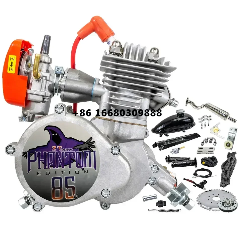 2-zdvih 80 ccm benzínového motora motorizovaný bicykel pre konverziu motocykla Motor Sit Factory Nový dizajn Ztmoto-85 V3 85cc