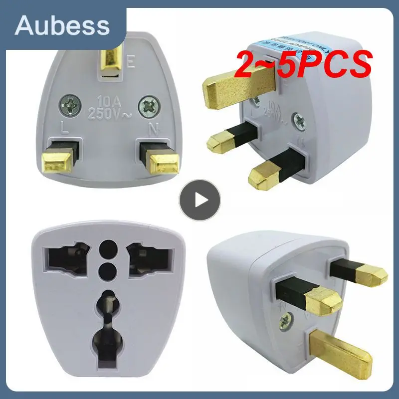 2 ~ 5ks Universal 10A 250V Copper Eu Kórea Nemecko Francúzsko Rusko do HK UK Power Adapter Fused Plug Singapore Malajzia Prevodník