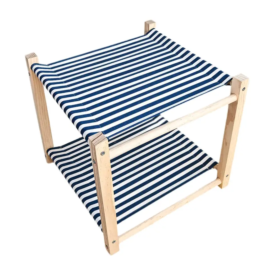2 úrovne Cat Hammock Bed Freestaing Priedušná útulná vyvýšená mačka pre mačku pre šteňa malé psy Indoor Cat Králiky malé zvieratá