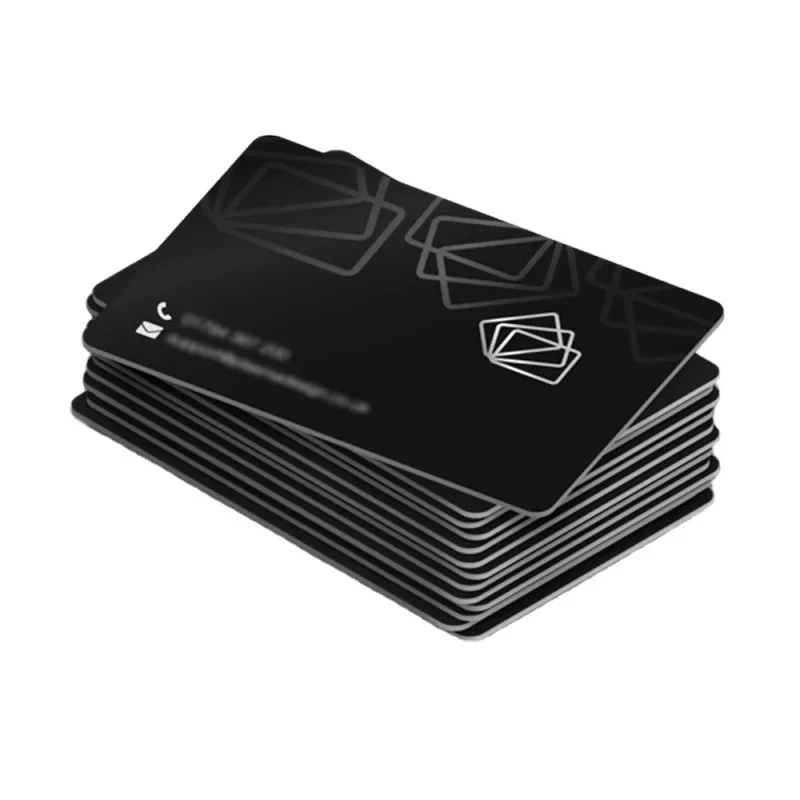 20 0.Zhang.Custom.Custom Personalizované vytlačené prázdne kartón NFC Business Business Black Matte Finishing PVC NTAG213 215 216 RF