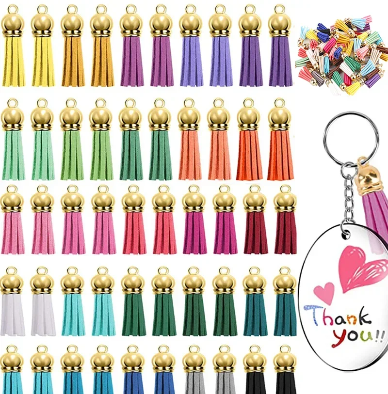 20/10ks kľúča Klávesová koža koža Small Tassel Opendant Hromadné strapce Keychain Fringe pre domácich majstrov