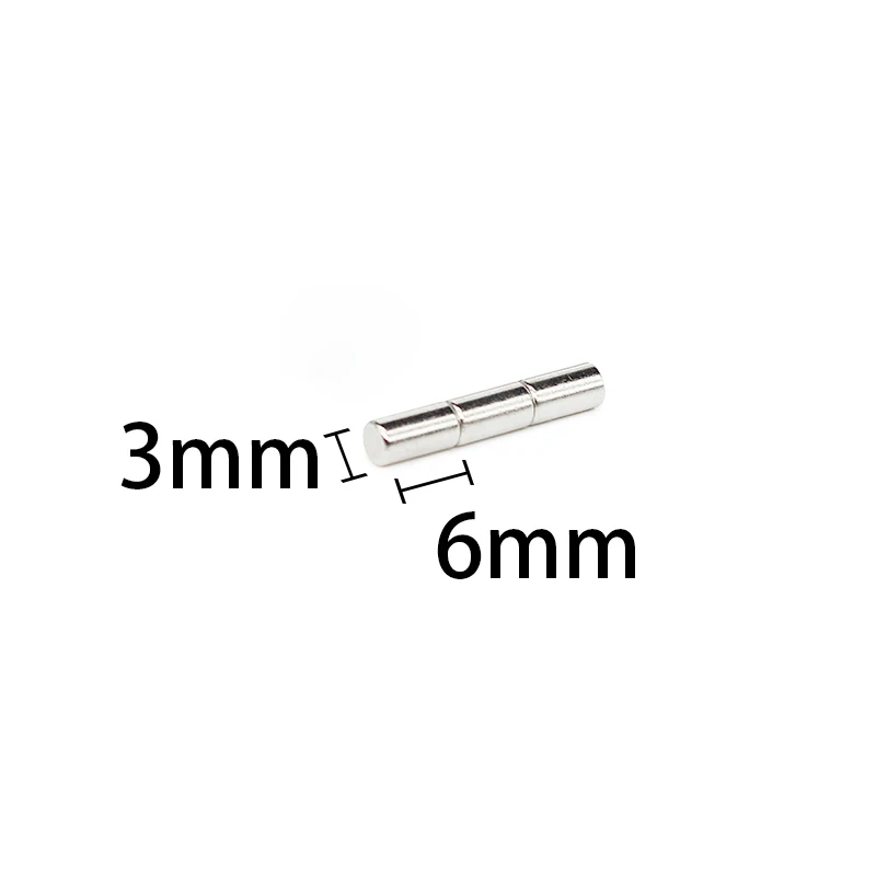 20-1500ks 3x6 mm Mini malé magnety okrúhle noodymium magnetu Disk Permanentný ndfeb silný výkonný magnetický magnet guľa 3*6 mm
