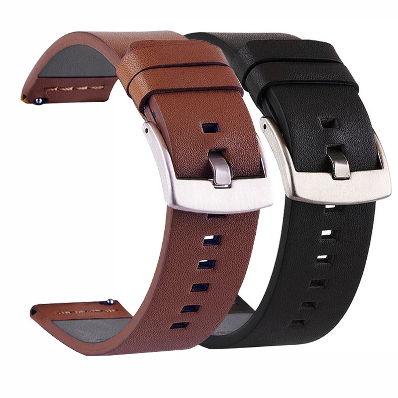 20 22 mm kožené popruhy pre Huawei Watch GT 3 remienok 42 mm Amazfit GTS 2 Mini Amazfit Bip Watch Band 18 mm 24 mm rýchle vydanie