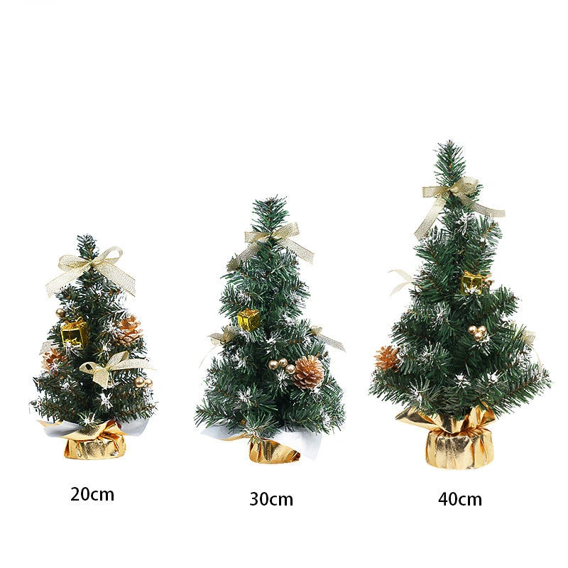 20/30/40 cm vianočný stromček Mini Small Pine Tree Sisal umiestnený v stolných ozdobách Nový rok vianočné párty dekorácie Navidad