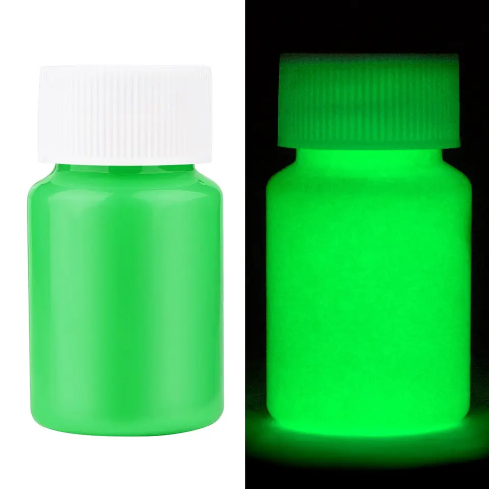 20/30G Fluorescenčný pigment Dlhodobý žiariaca žiara v tmavej diy epoxidová živica šperky umelecké diela Dodávky akrylovej farby
