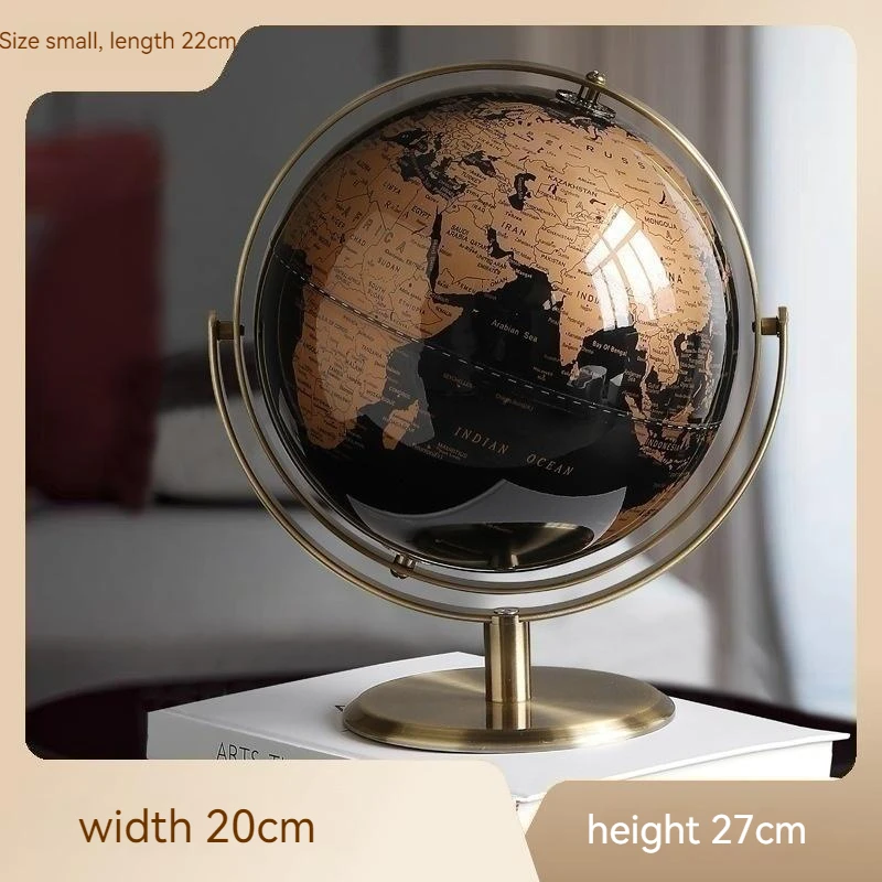 20/33 cm čierne zlaté kovové držiak rotujúca globa dekorácia geografie globy mapa výučby výučba dekorácie kovové remeslá