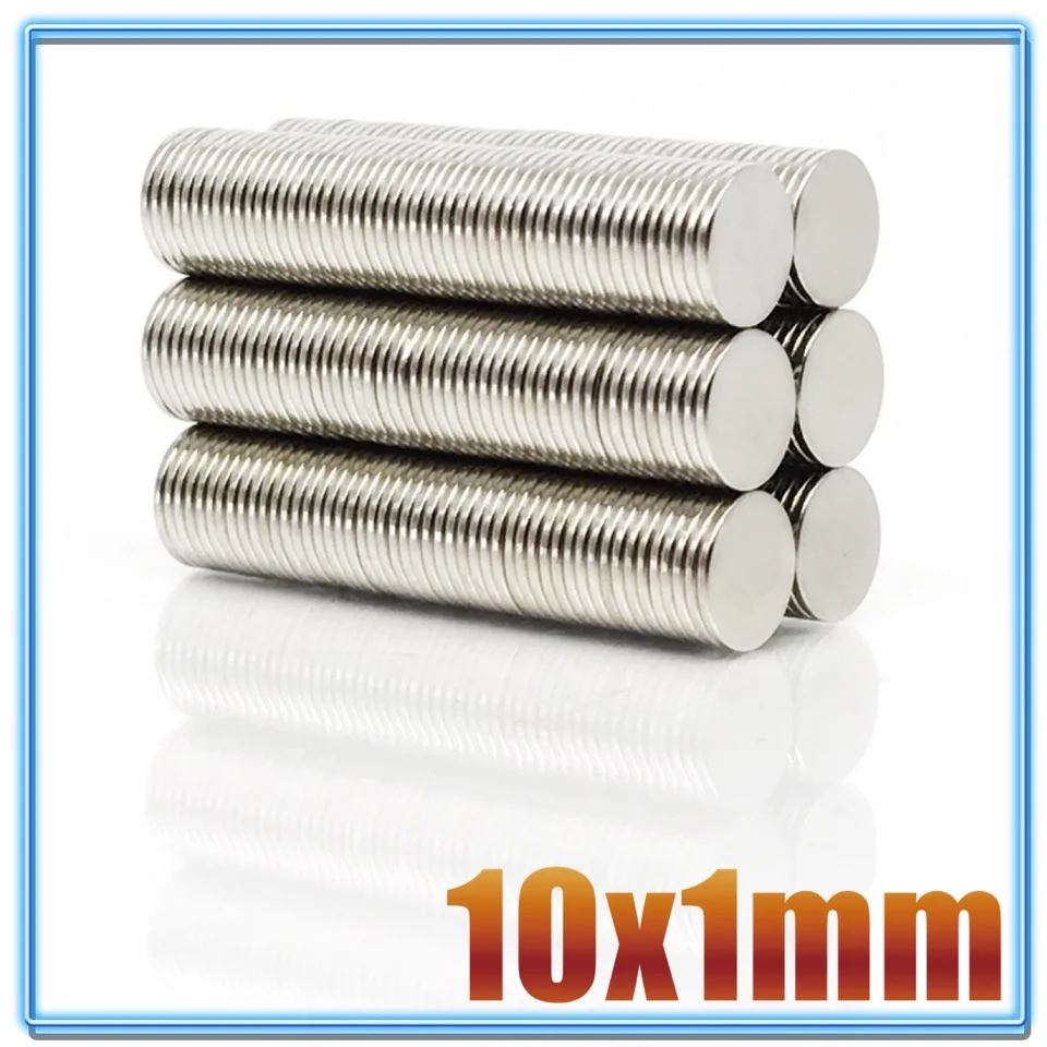 20/50/100/200/500 PCS 10x1 Neodymium magnet 10 mm x 1 mm n35 ndfeb Round Super silné silné permanentné magnetické imány 10*1