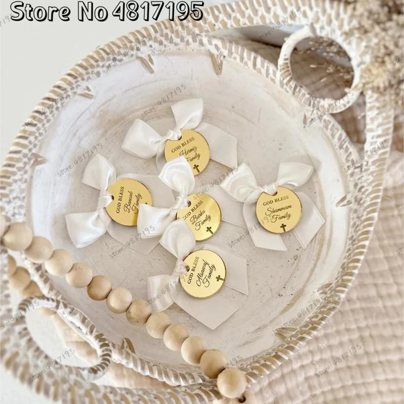 20/50/100 pcs Personalizovaná akrylová značka Ryté svadobné večere Darček Názov Názov vlastného krstu dieťaťa Mirror