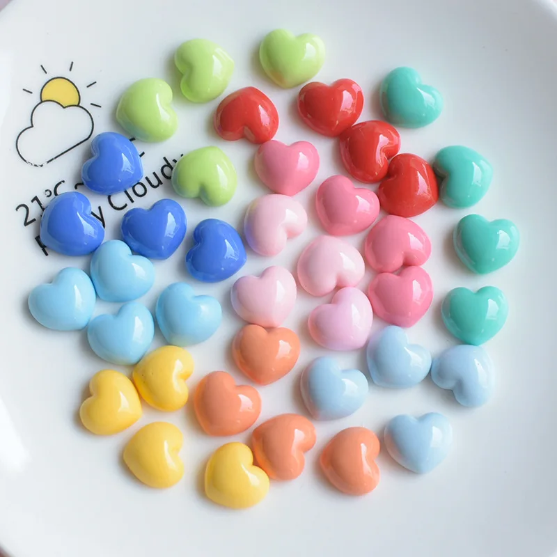 20-50ks Mini Love Heart Resin Príspevok Voda Cup Poheft s výzdobou Patch Patch náušnice Vlasové kutily DIY šperky na výrobu ručne vyrábaných materiálov