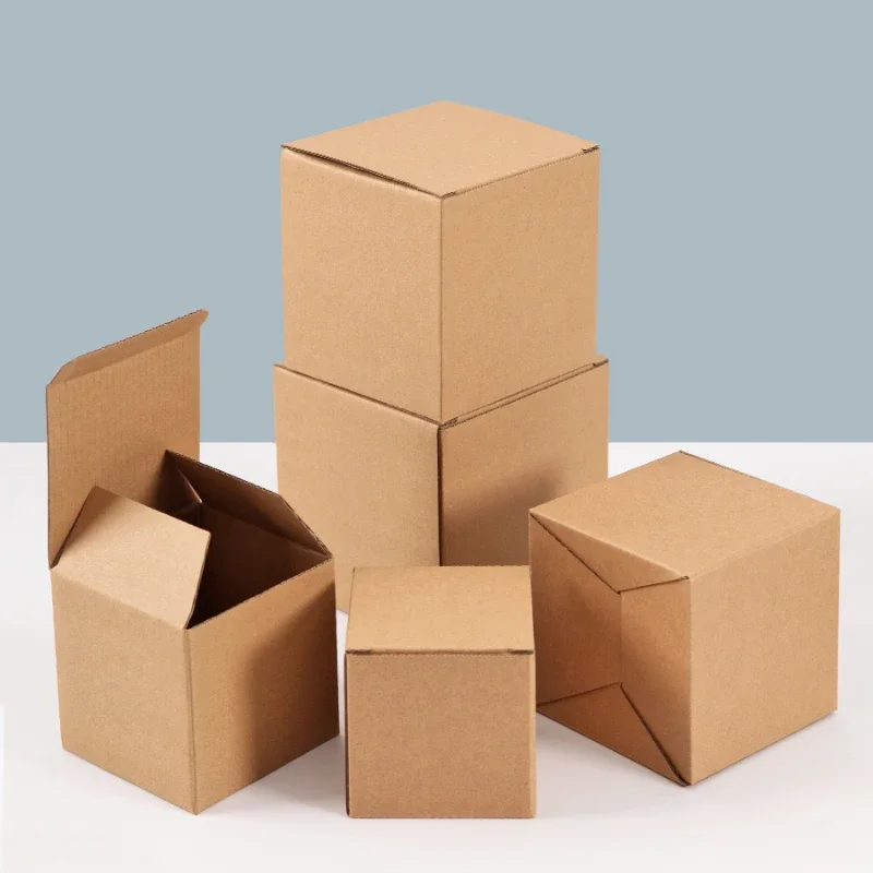 20/50ks štvorcový prázdny kartón pre hrnčeky a darčekové balenie Universal Kraft With Worluged Box