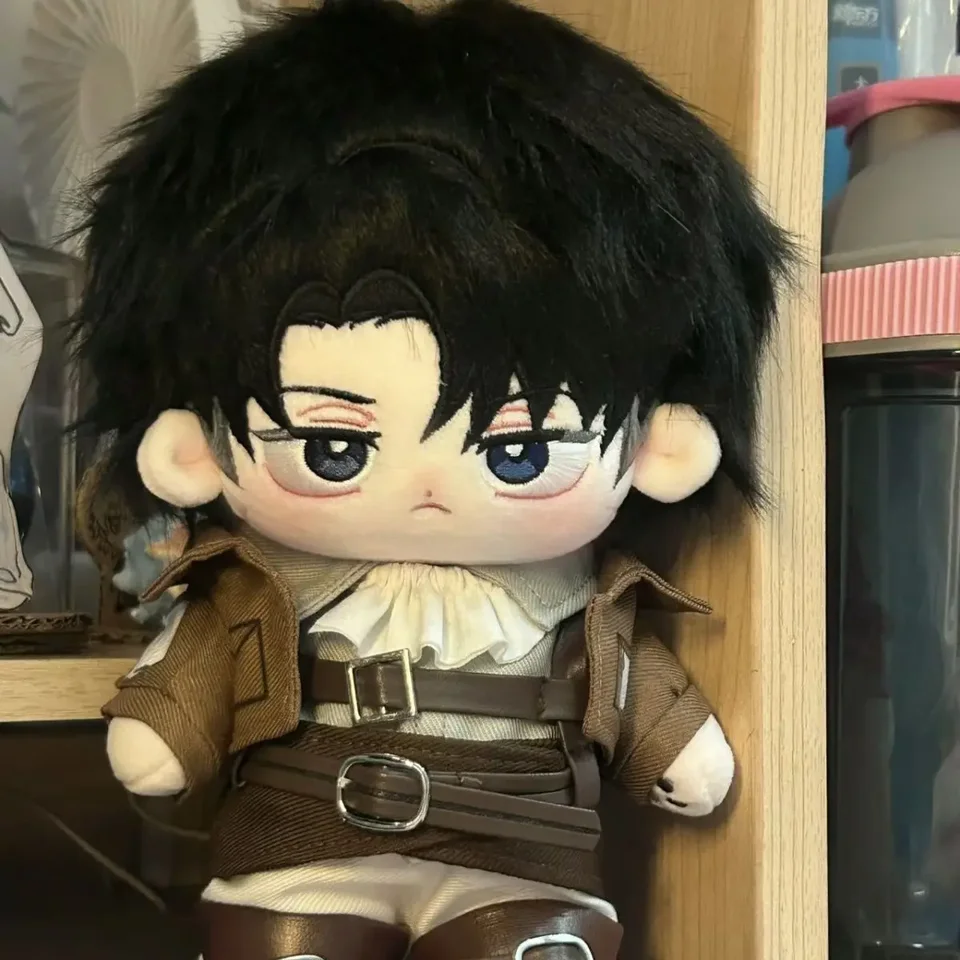 20 cm anime plnené veliteľ Levi bavlna bábika roztomilý cos útok na plyšové hračky Titan Dress-up pre fanúšikov zberateľ