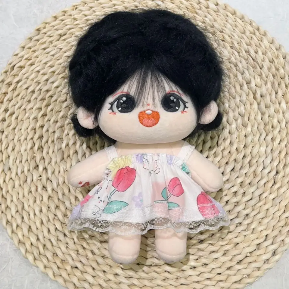 20 cm bavlnená bábika Krásne princezné šaty plyšové bábiky módne šaty sukňové dekorácie pre exo idol bábiky doplnky