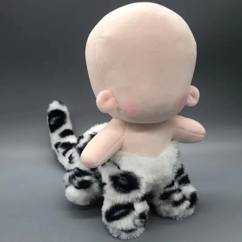 20 cm celebrity bábika Špeciálne telo leopardové vzorce Solide anime biela mäkká plyšová bavlnená bábika Žena