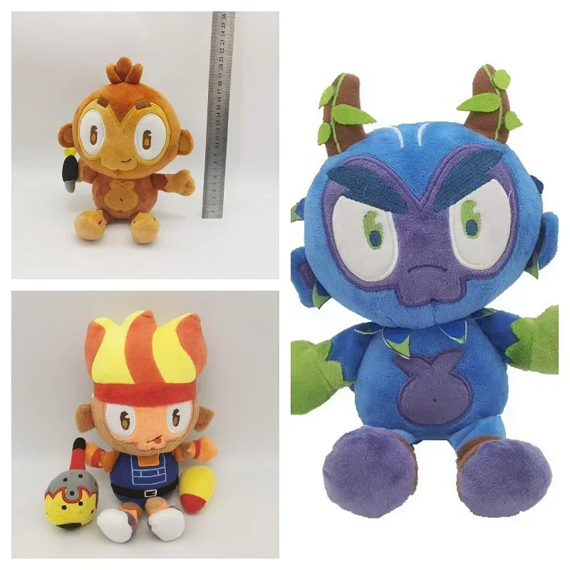 20 cm Dart Monkey Plush Toy Soft Soft Bloons TD Vypľučená plyšová bábika Cartoon Figure Plush Hračky Kids Dospelý dospelý Plushie Gamer Darček domov