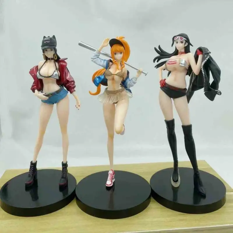 20 cm jeden kus Boa Hancock Nico Robin Nami Anime postava Krásna dievčina manga socha akcia figurín zberateľské hračky