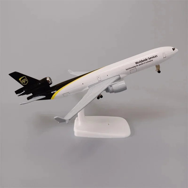 20 cm kovový kovový kovový model zliatiny MD-11 Aircraft Model McDonnell Douglas Series Airline Scale Lietadlo pre chlapcov letectvo lietadla