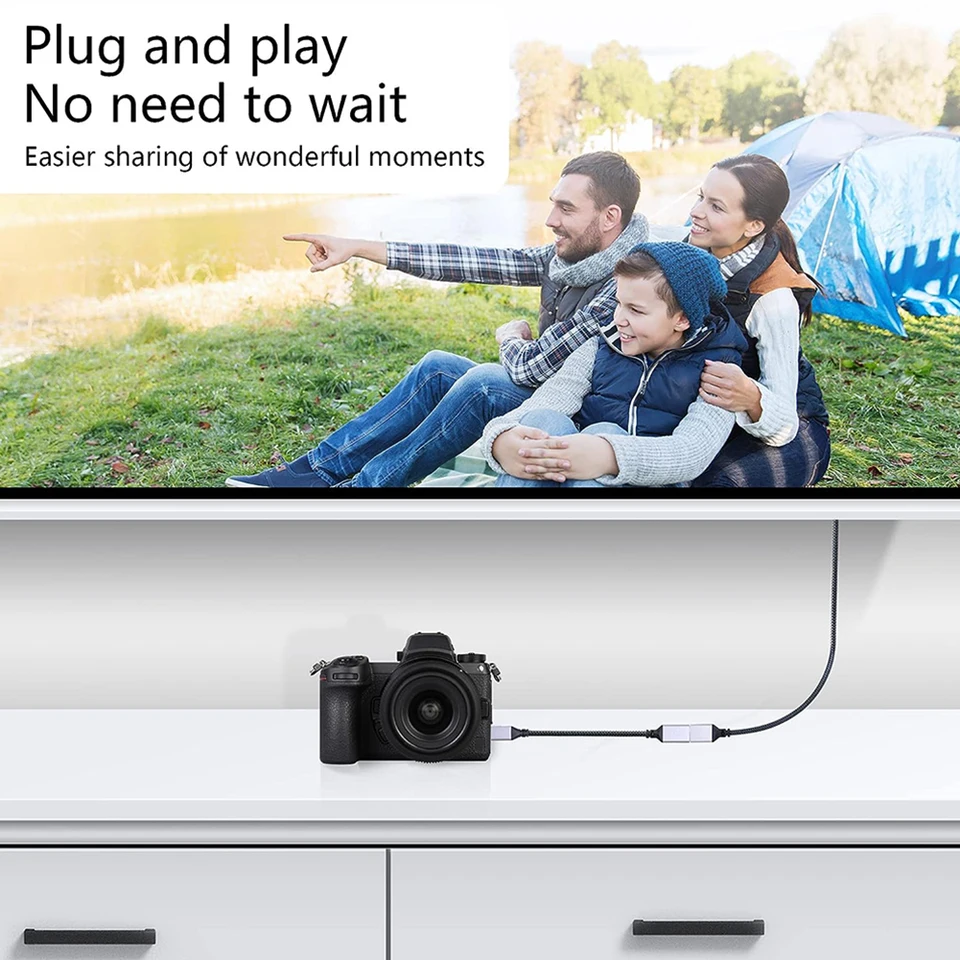 20 cm Mini HDMI kompatibilný káblový adaptér 4K@60 Hz Mini HDMI-kompatibilný samec k ženskému káblu v2.0 pravý poklon