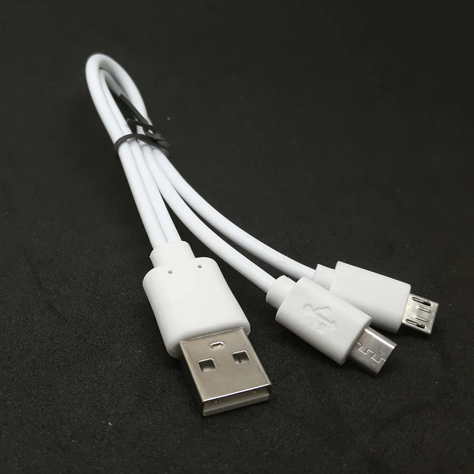 20 cm USB Muž do duálneho 2x mikro samčie nabíjačka na nabíjačke Sync Power Y kábel telefón