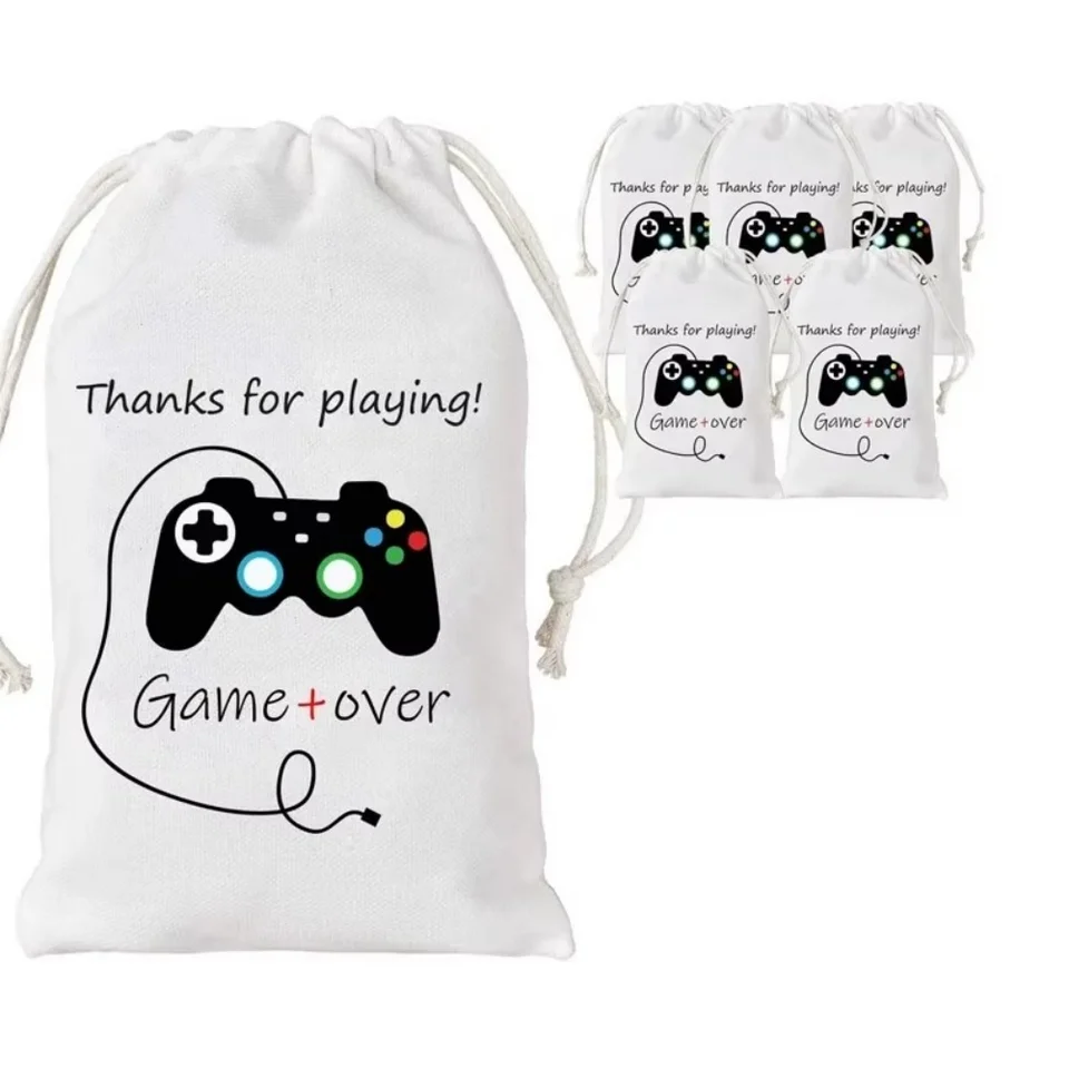 20 Game Over Ďakujem Treat Darčekové tašky Video Game Boys Weekend Son Gamer Friend Family Gaming Birthday Party Decoration Earodt