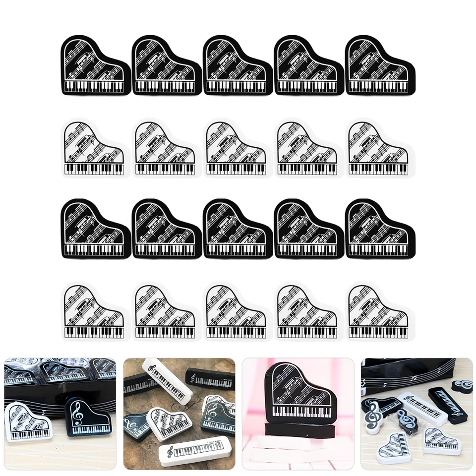 20 ks Poznámka Eraser Child Student 450x380x200cm Mini Bulk Piano Tvár