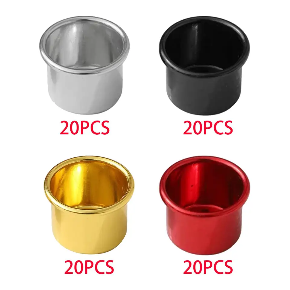 20 kusov kovové svietniky Ornament Desktop Sviečka na výrobu sviečok pre obývaciu izbu Halloween Birthday Dinning Festival
